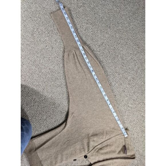 Cullen 100% Cashmere baloon sleeve cardigan sweater. small Beige - Picture 6 of 14